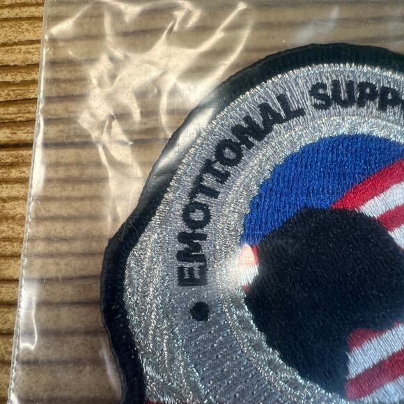 ESA - Emotional Support Animal Metallic Vest Patch 3" x 3" Dog Cat - Picture 7 of 7